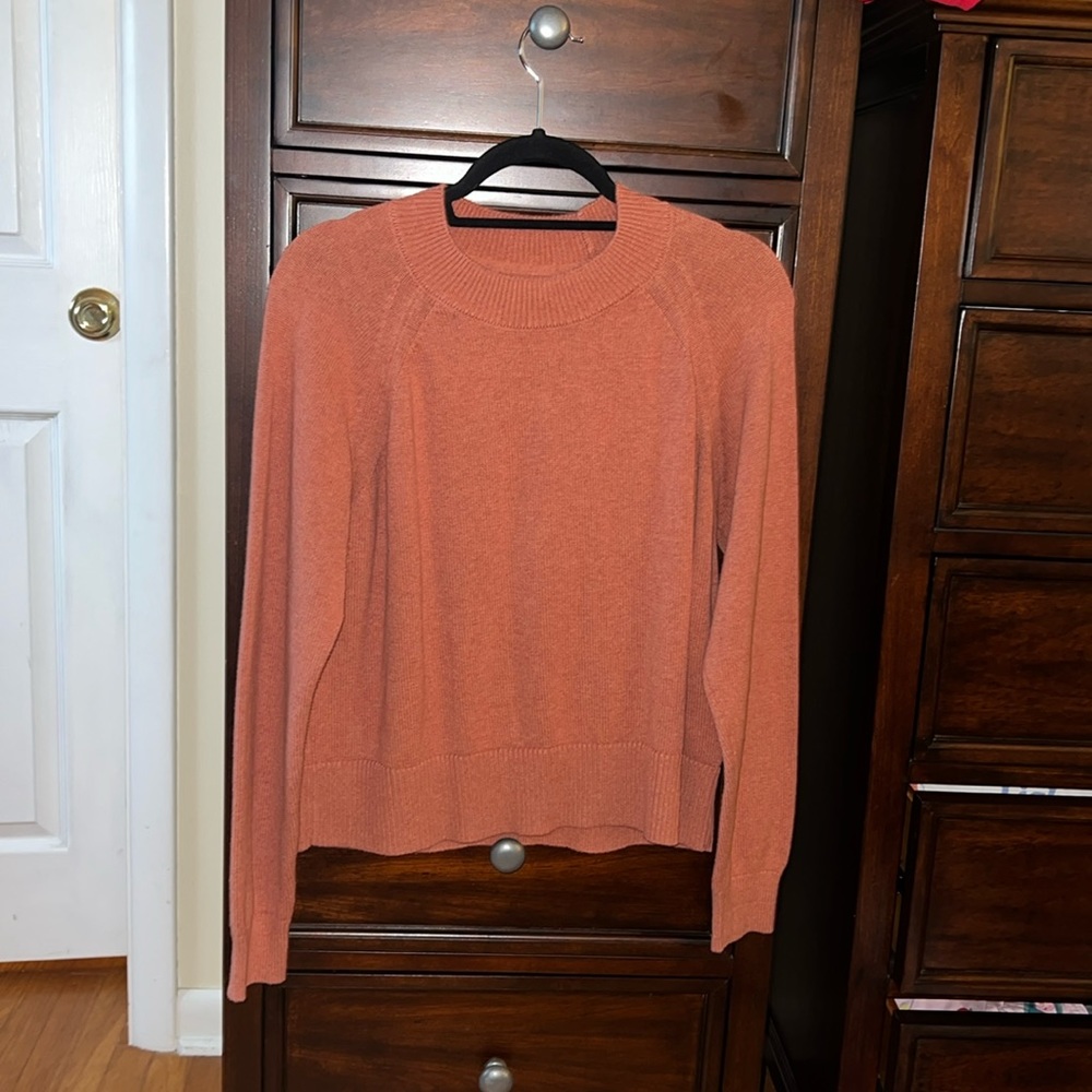Daily Ritual Reddish Orange Sweater